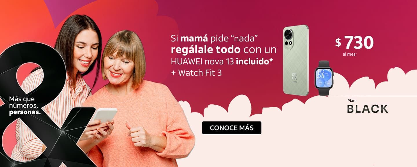 Si mamá pide "nada" regálale todo con un HUAWEI nova 13 incluido* + Watch Fit 3
